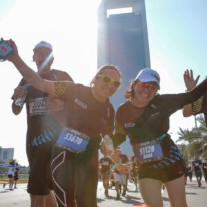 Participants enjoying the marathon journey.